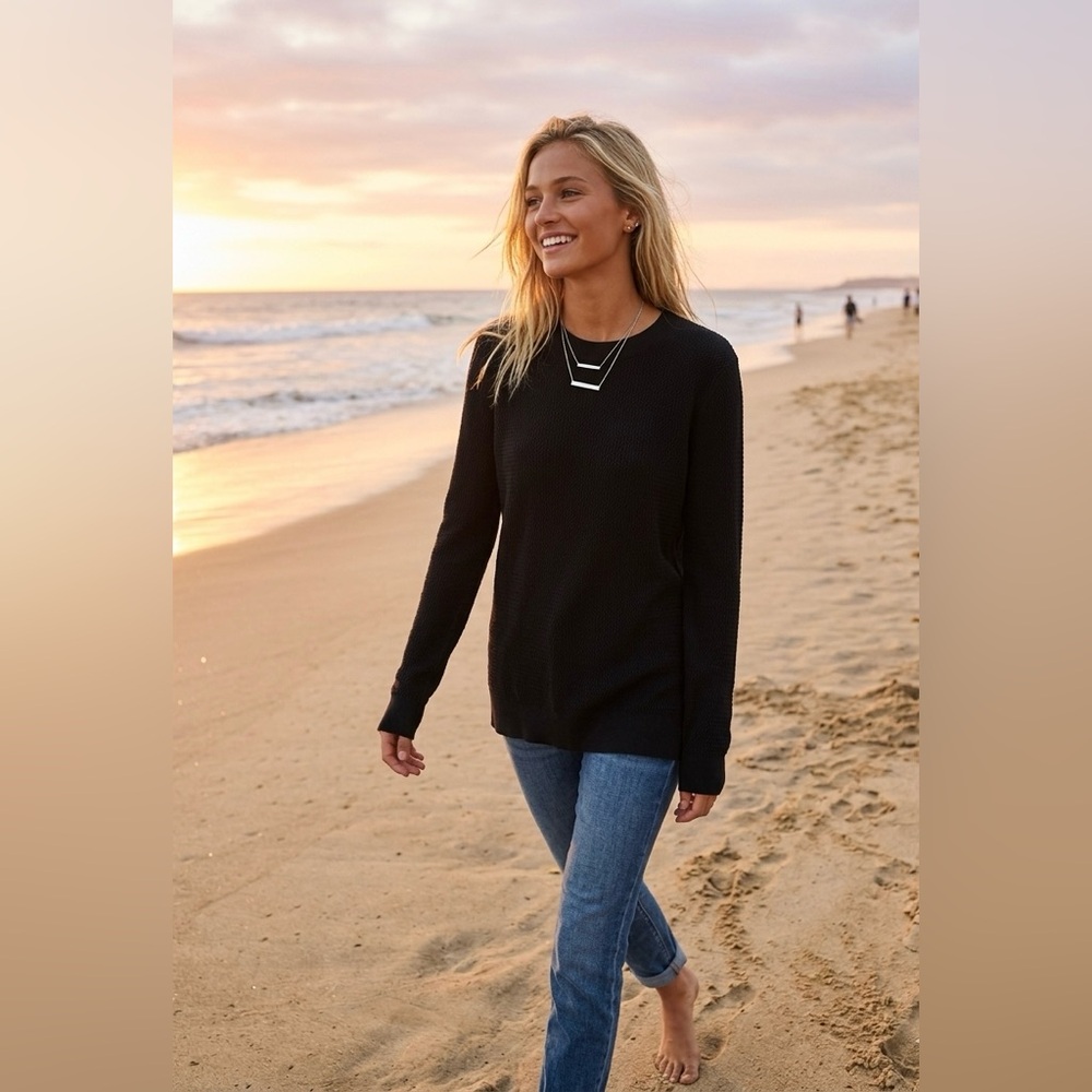 Vince Oversized Mesh Beach Sweater Beautiful!